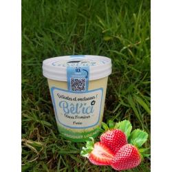 GLACE FERMIÈRE FRAISE 500ML AU LAIT DE BREBIS  - BÊL'ICI