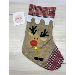 Botte de Noël renne personnalisable