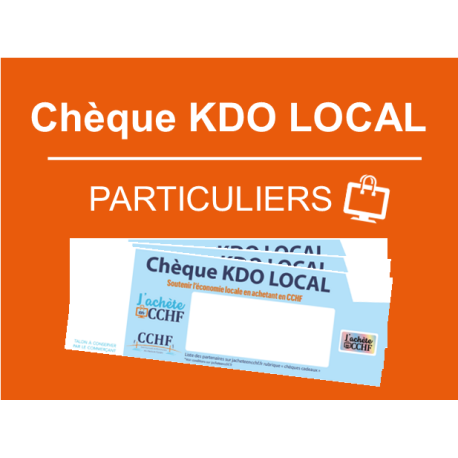 Chèque KDO LOCAL - Particuliers