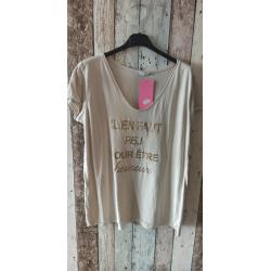 Tee shirt beige