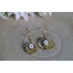 boucles d'oreilles acier